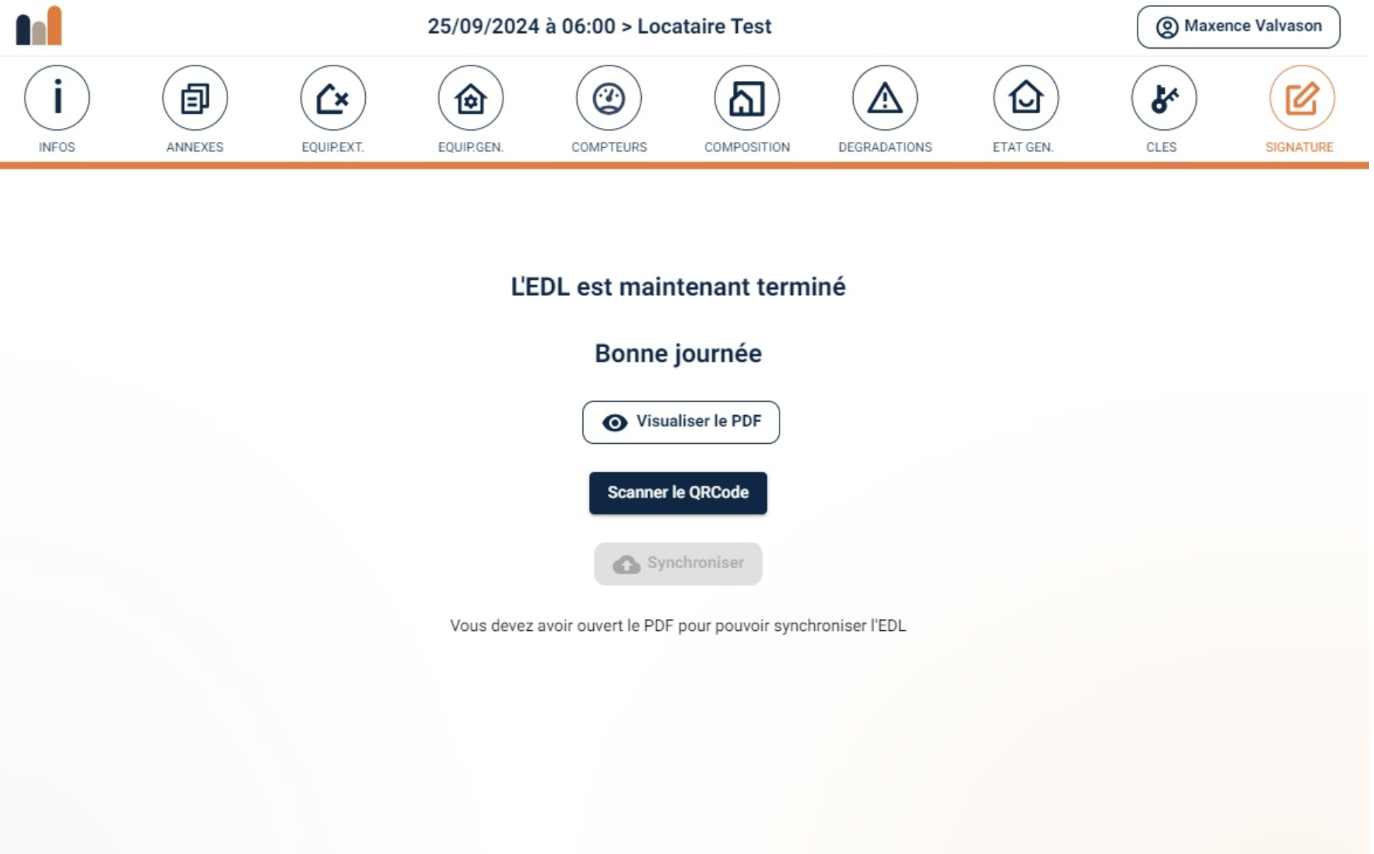 Liste des missions EDL